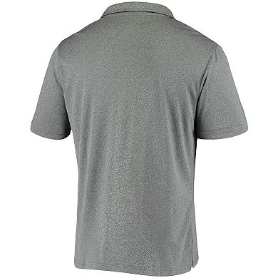 Men's Colosseum Heathered Charcoal Houston Cougars Smithers Polo