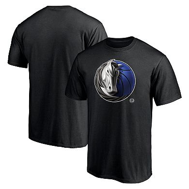 Men's Fanatics Branded Black Dallas Mavericks Midnight Mascot Team T-Shirt