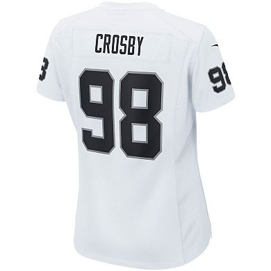 Women's Nike Maxx Crosby White Las Vegas Raiders Game Jersey