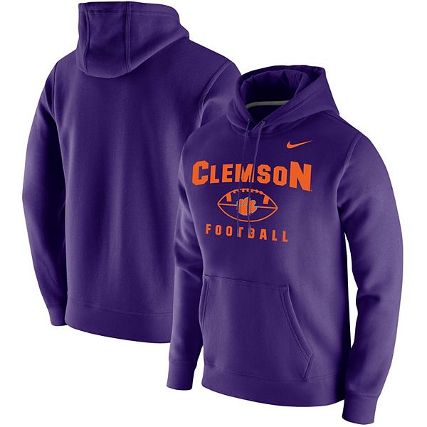 Men's Nike Purple Clemson Tigers Football Oopty Oop Club Fleece ...