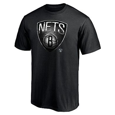 Men's Fanatics Branded Black Brooklyn Nets Midnight Mascot Team T-Shirt