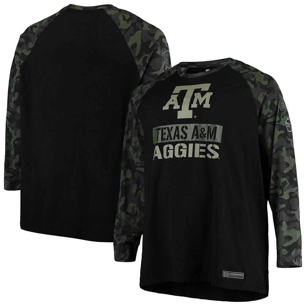 Men's Colosseum Black/Camo Texas A&M Aggies OHT Military Appreciation ...