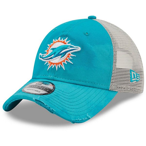 Men's Miami Dolphins New Era Aqua Cuffed Knit Hat