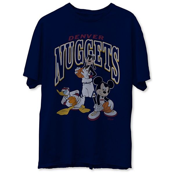 Denver Nuggets NBA Basketball Dabbing Mickey Disney Sports Long Sleeve T- Shirt