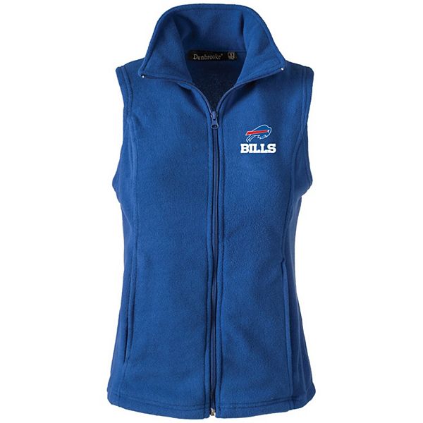 Women's Buffalo Bills Royal Houston Fleece Full-Zip Vest