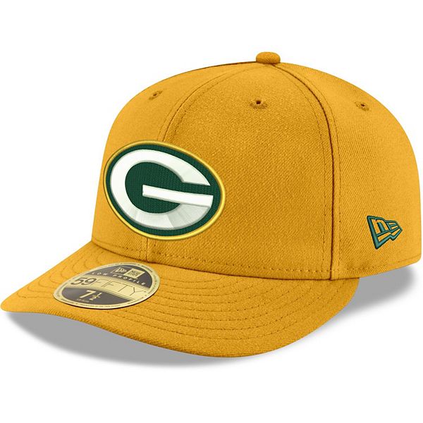 Men's New Era Gold Green Bay Packers Omaha Low Profile 59FIFTY Fitted Team  Hat