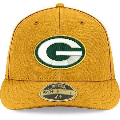 Men's New Era Gold Green Bay Packers Omaha Low Profile 59FIFTY Fitted ...