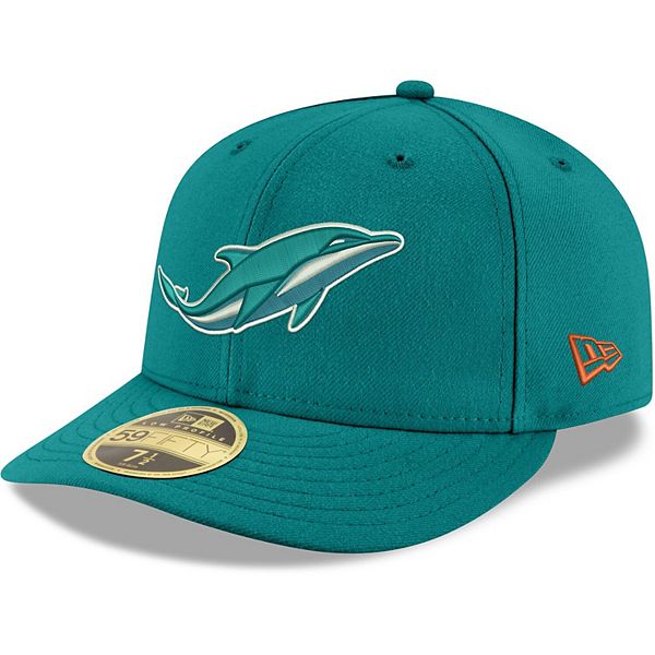 Men's New Era Miami Dolphins White on White Low Profile 59FIFTY Fitted Hat