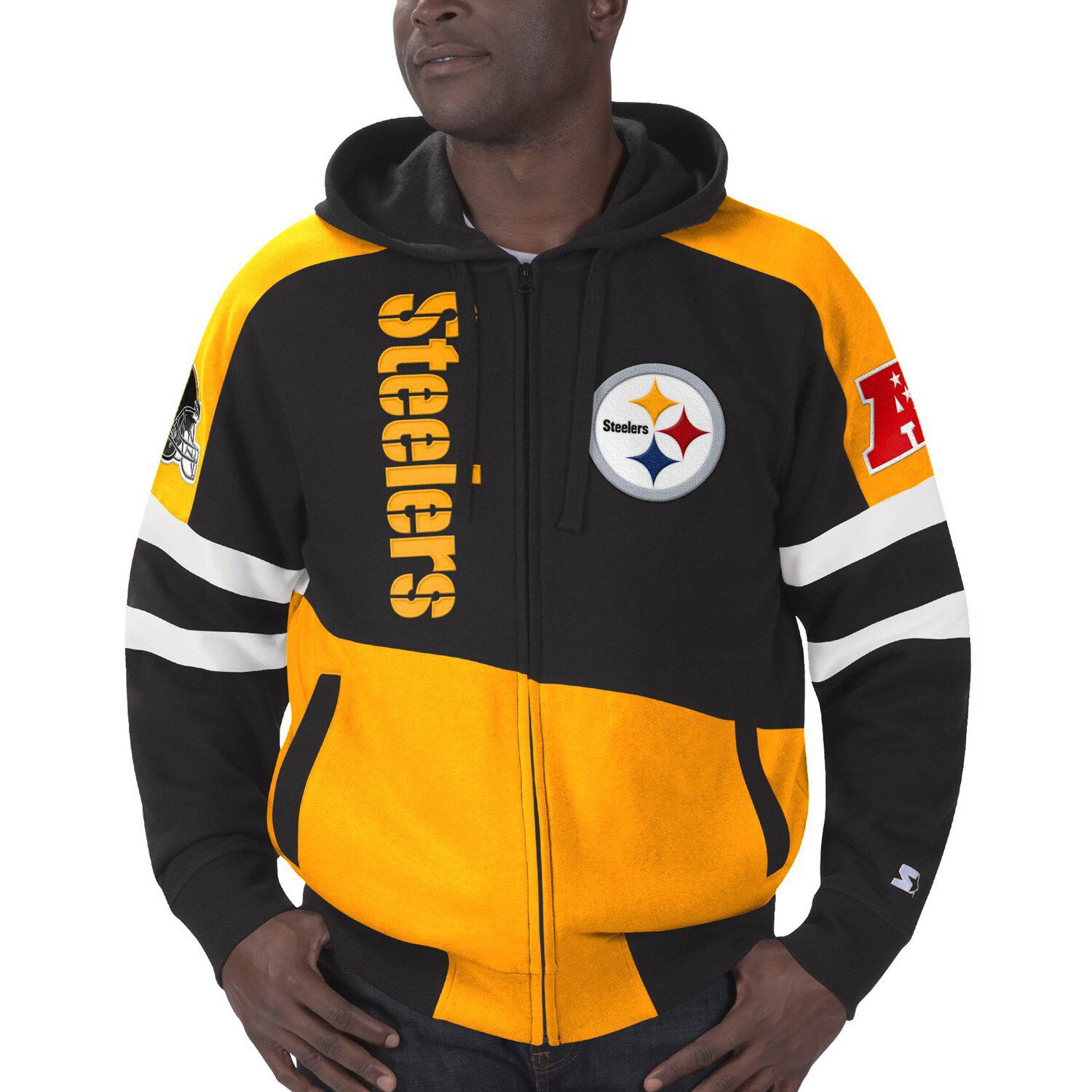 gold steelers hoodie
