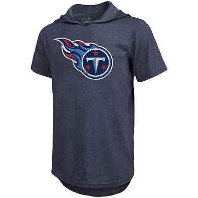 Men's Fanatics Branded Derrick Henry Navy Tennessee Titans Player Name & Number Tri-Blend Hoodie T-Shirt