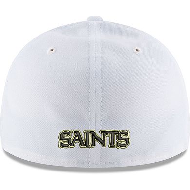Men's New Era White New Orleans Saints Omaha Low Profile 59FIFTY Fitted Hat