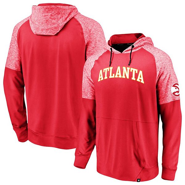 Men's Fanatics Branded Red Atlanta Hawks Made To Move Space Dye Raglan ...