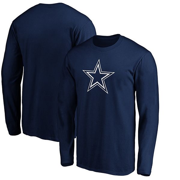 Dallas Cowboys Fanatics Branded Women's Plus Size Primary Logo Long Sleeve  T-Shirt - Navy