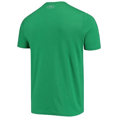 Men's Under Armour Kelly Green Notre Dame Fighting Irish School Logo Performance Cotton T-Shirt