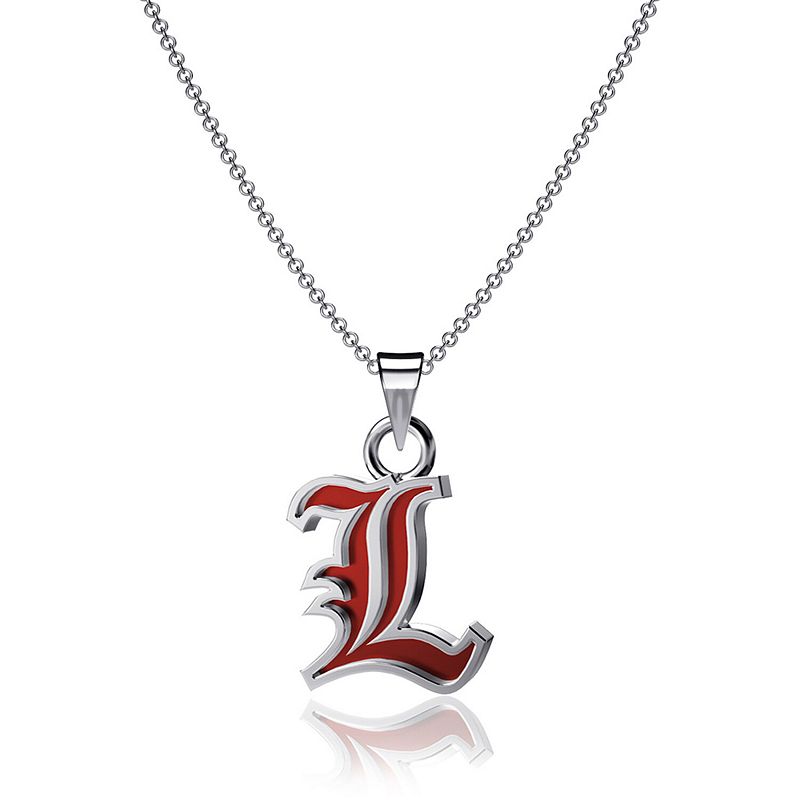 Dayna Designs Louisville Cardinals Enamel Pendant Necklace, Womens, Multic