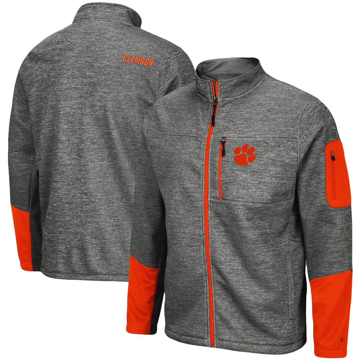 clemson tigers nike coaches sideline half zip performance jacket