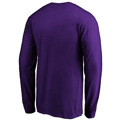 Men's Fanatics Branded Purple Minnesota Vikings Big & Tall Primary Team Logo Long Sleeve T-Shirt