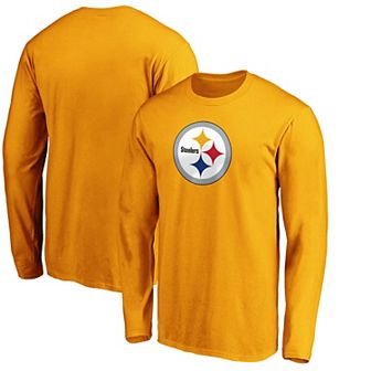 Men's Fanatics Branded Gold Pittsburgh Steelers Primary Logo Long Sleeve T-Shirt
