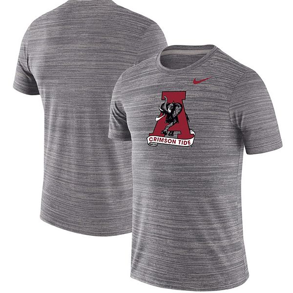 Men's Nike Gray Alabama Crimson Tide Throwback Logo Velocity Legend ...