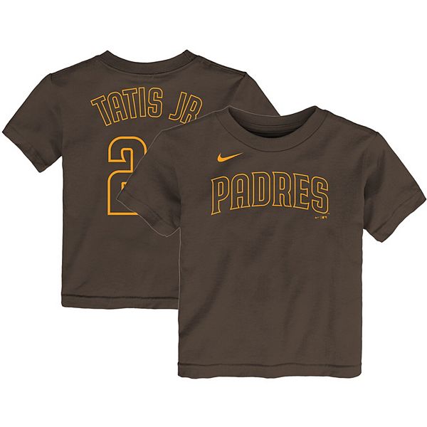 Youth Fernando Tatis Jr. Brown San Diego Padres Player Logo Jersey