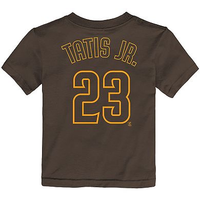 Toddler Fernando Tatis Jr. Brown San Diego Padres Player Name & Number T-Shirt
