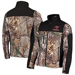 Men's Dunbrooke Realtree Camo/Black New York Giants Circle Hunter Softshell  Full-Zip Jacket