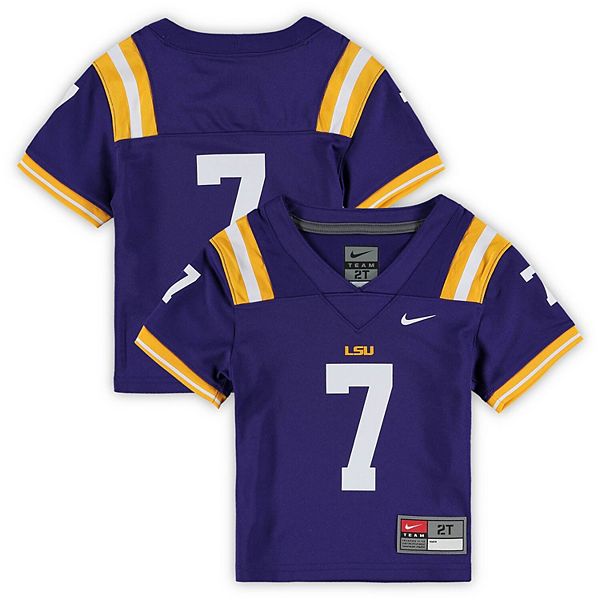 Toddler Nike #7 Purple LSU Tigers Replica Football Jersey