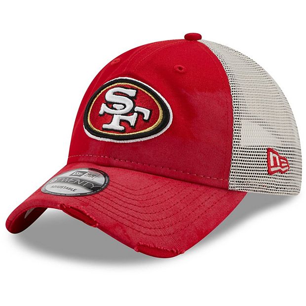 Men's New Era White/Scarlet San Francisco 49ers Retro 9FIFTY