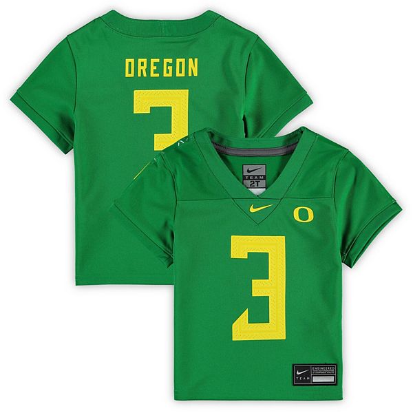 Nike Oregon Ducks Authentic Replica Basketball Jersey - #3 Apple Green