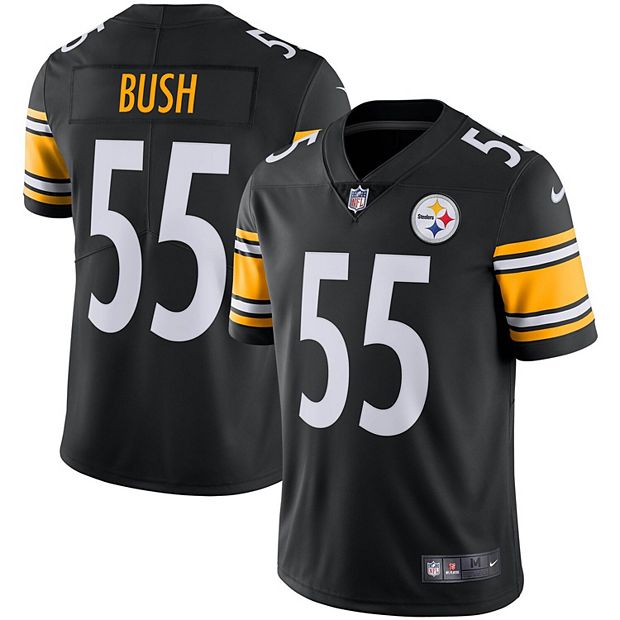 Nike Men's Devin Bush Black Pittsburgh Steelers Name & Number T