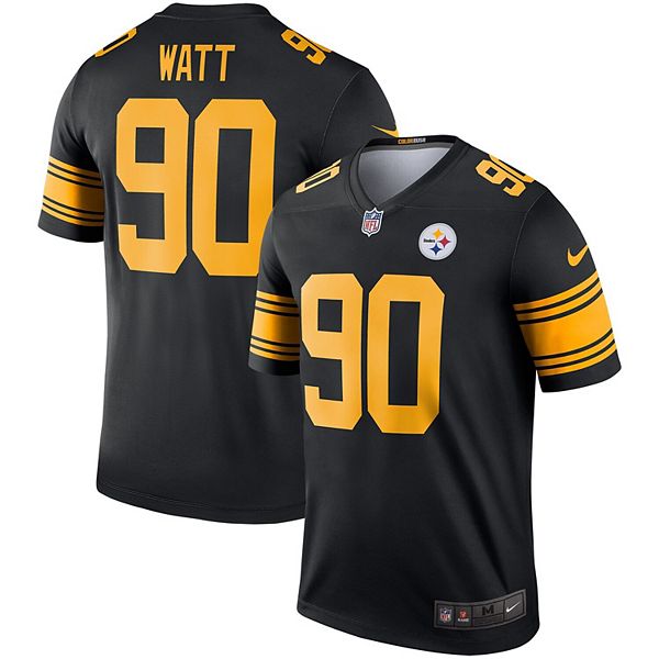 Men's Nike T.J. Watt Black Pittsburgh Steelers Color Rush Legend
