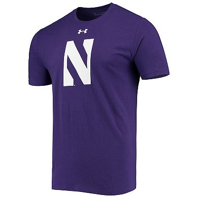 Men's Under Armour Purple Northwestern Wildcats School Logo Performance Cotton T-Shirt