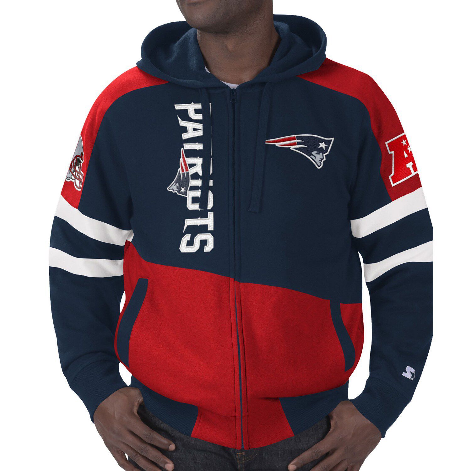 new england patriots zip up hoodie