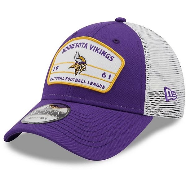 Minnesota Vikings New Era Retro 9FIFTY Snapback Hat - White/Purple