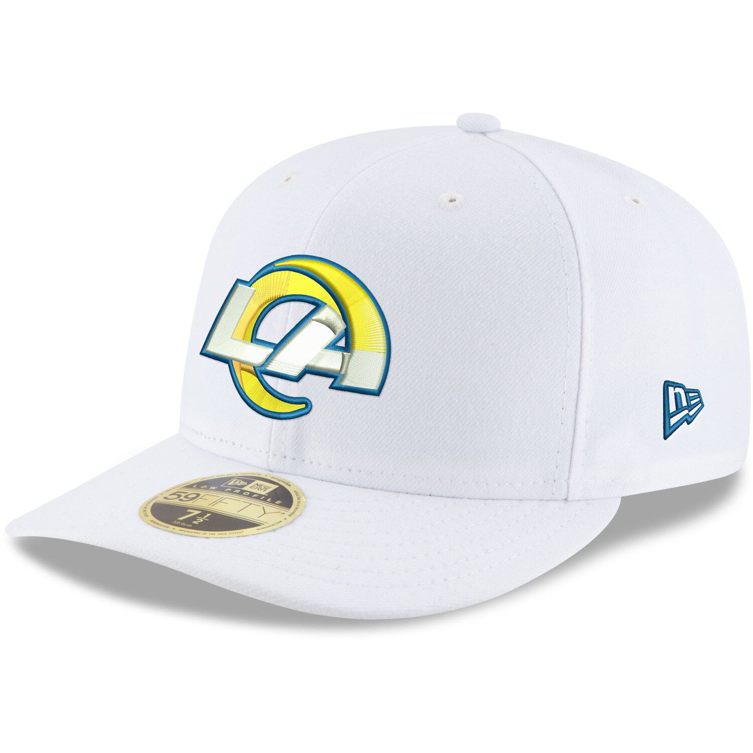 New Era Cream Los Angeles Rams Chrome Dim 59FIFTY Fitted Hat