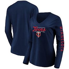 Apparel Girl's Minnesota Twins Tie Dye V-Neck T-Shirt