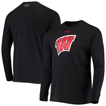 Wisconsin Badgers Under Armour White Football Step Down Tech Long Sleeve  T-Shirt, Why Is Under Armour Stock Down
