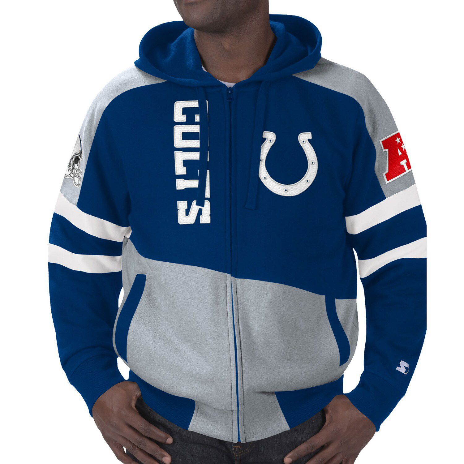 Nfl Indianapolis Colts Girls' Fleece Hooded Sweatshirt : Target