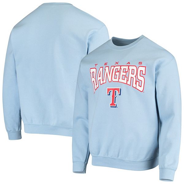 Men's Stitches Light Blue Texas Rangers Team Pullover Sweatshirt