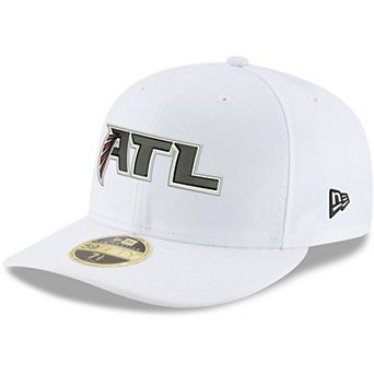 Men's New Era White Atlanta Falcons Alternate Logo Omaha Low Profile 59FIFTY Fitted Hat