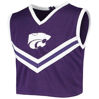 Girls Youth Purple Kansas State Wildcats Two-Piece Cheer Set