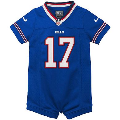 Newborn & Infant Nike Josh Allen Royal Buffalo Bills Romper Jersey