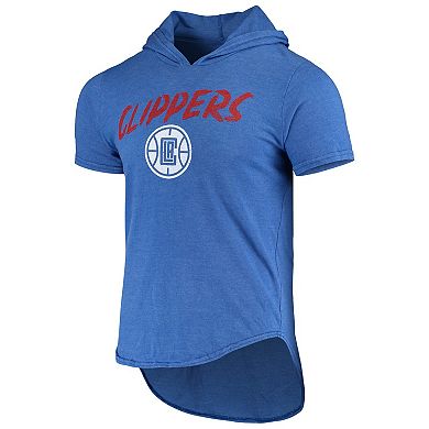 Men's Fanatics Branded Kawhi Leonard Heathered Royal LA Clippers Hoodie Tri-Blend T-Shirt