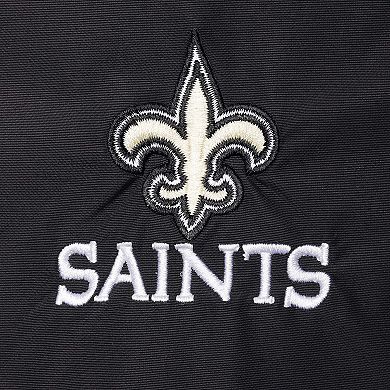 Men's Dunbrooke Black New Orleans Saints Triumph Fleece Full-Zip Jacket