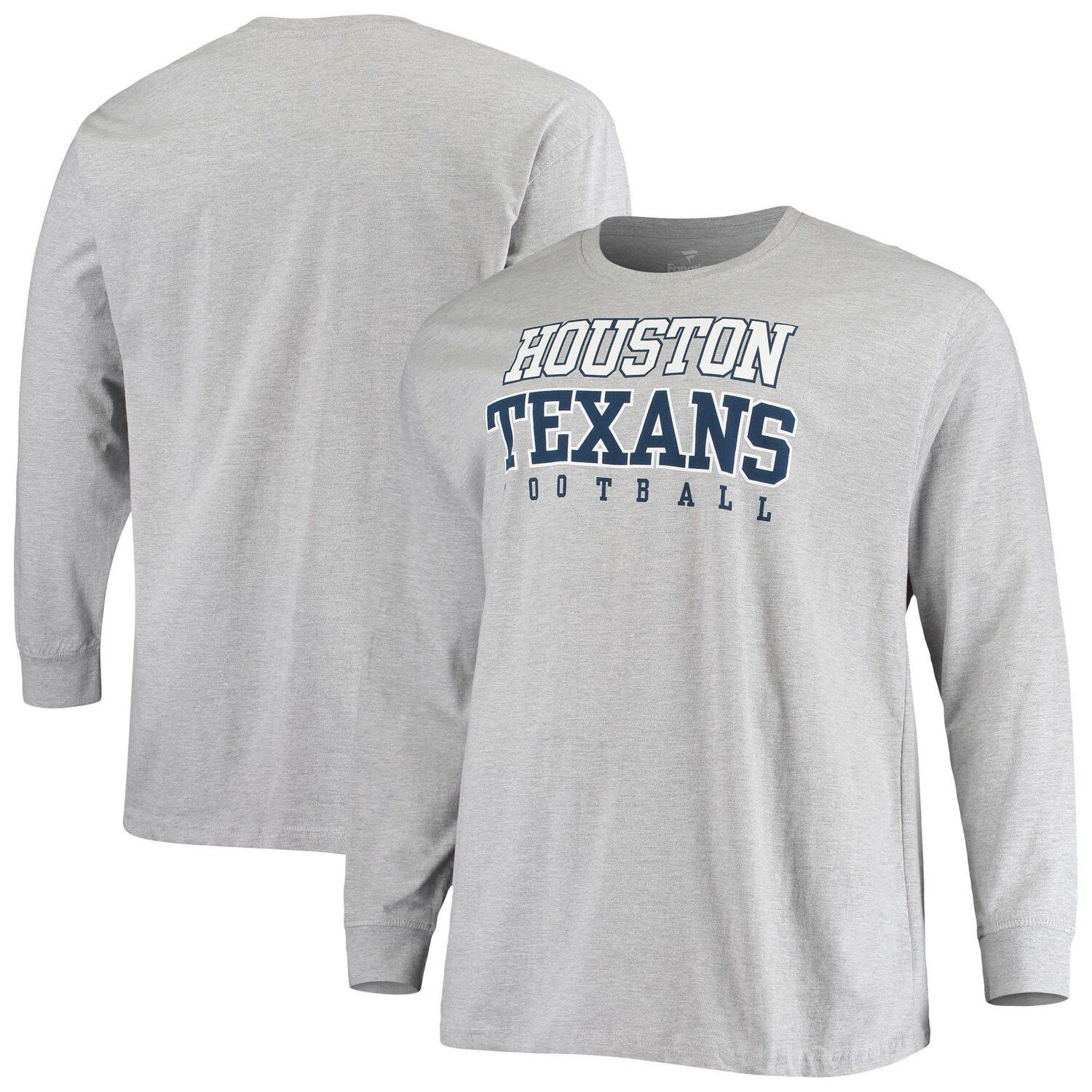 New Era Navy Houston Texans Combine Authentic Offsides Long Sleeve T-Shirt