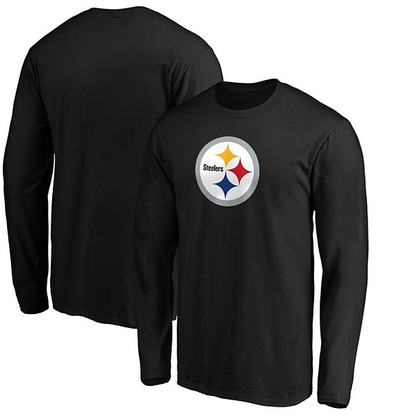 Men's Fanatics Branded Gray Pittsburgh Steelers Primary Logo T-Shirt