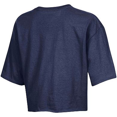 Women's Champion Navy Penn State Nittany Lions Cropped Boyfriend T-Shirt