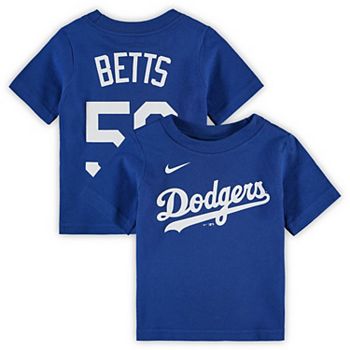 Infant Nike Mookie Betts Royal Los Angeles Dodgers Name & Number T