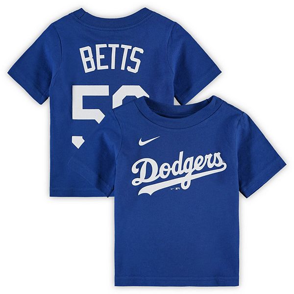 Infant Los Angeles Dodgers Mookie Betts Nike Royal Name & Number T-Shirt