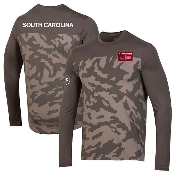 Under Armour Camo South Gamecocks Military Appreciation Training Long Sleeve T-Shirt